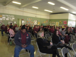 SHA employees turned out for the United Way kickoff rally at Riverview Apartments.