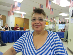 Saab Court Tenants' Council President Frida Venage was recognized for her work helping others.