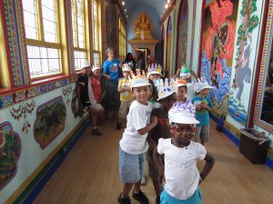 Pupils from Edward P. Boland Elementary School line up at the George Walter Vincent Smith Art Museum at the Springfield Quadrangle, on a field trip during their first week of Talk/Read/Succeed’s Hasbro Summer Learning Program, part of the award-winning READ: Reading Success by Fourth Grade.