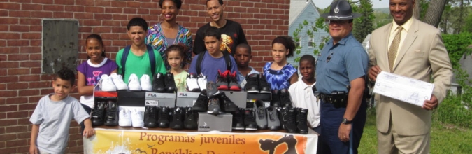 Sneakers, socks and kind words from SHA youth to Dominican Republic youth