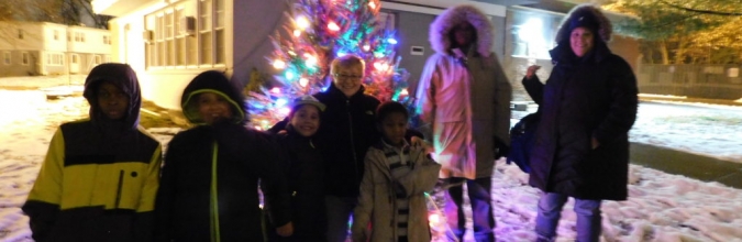 Tree lighting at Robinson Gardens – a tradition is born