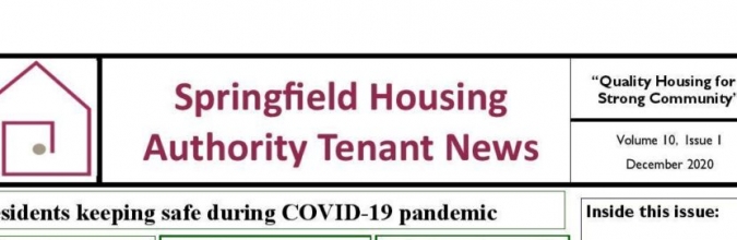 SHA December 2020 tenants’ newsletter