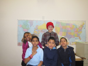 Young poets at Sullivan Apartments.