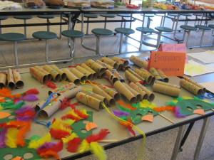 Childrren made binoculars, insect rubbings and more during their five weeks in the Hasbro Summer Learning Initiative.