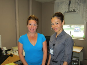 Section 8 Program Specialist Michelle Ricker and newly hired Program Specialist Maria Lourdes Pagan.