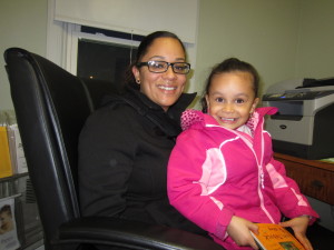 Robinson Gardens Apartments resident Vanessa Rodriguez with her four-year-old daughter Anaiah.
