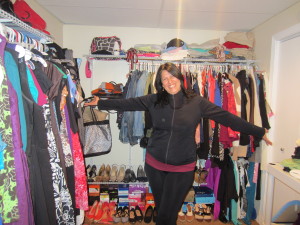 Elizabeth Rodriguez stands in what may be her favorite room in her new Springfield home -- the walk-in closet.