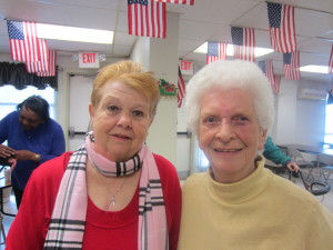 Saab Court residents Louise Durkee and Marilyn Hallas appreciate the safety awareness session.