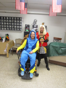 Springfield Housing Authority's Saab Court residents Ida Mercado and Migdalia Manfredi fancied up for Halloween.