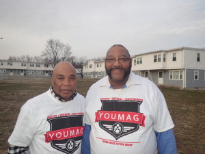 Springfield Housing Authority Youth Engagement Coordinator Jimmie Mitchell and YOUMAG Founder and Director Charles Craig Jr.