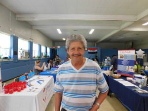 Riverview Resident Angel David got a lot of good information at the Health Fair.