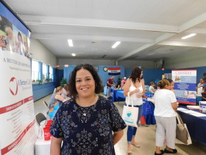 Springfield Housing Authority Ross Coordinator Amy Santiago organized the  Health Fair at Riverview Apartments.