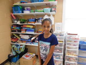 Amia Morales, 9, likes the weekly movies and swimming.